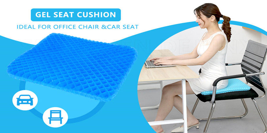 Gel Seat Cushion, Pressure Reducing Grid Designed for Truck Car Office &  Wheelchair, Breathable Honeycomb &Thick Chairs Pad for Pressure & Sciatica  Pain Relief - China Gel Seat Cushion and Office 