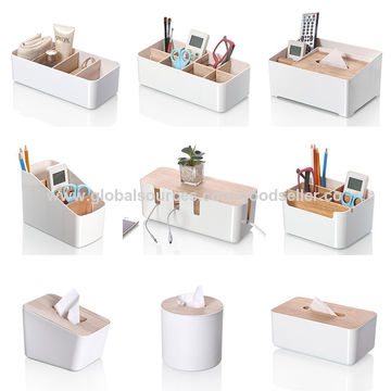 Buy Wholesale China Wholesale High Quality Household Wooden Tissue Paper  Box Storage Box Desk Organizer & Tissue Box Storage Organizer at USD 2.44
