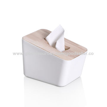 Household Cute Tissue Box Plastic Living Room Dining Room Desktop Dustproof  Paper Towel Holder Storage Box
