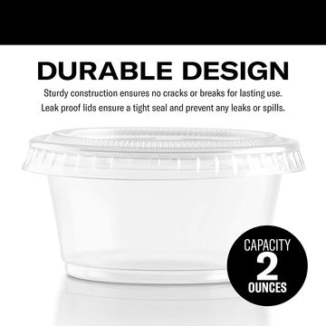 Salad Dressing Container to Go for Lunch Box, Small Condiment Containers  with Li