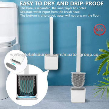 Soap Dispensing Toilet Brush Convenient Long Handle Cleaning Brush With  Holder For Bathroom Toilet