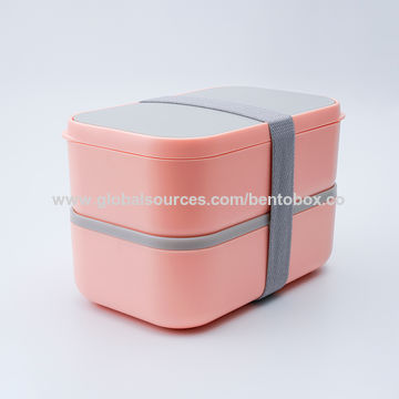 Buy Wholesale China Customized Large Stackable Food Containers With Cutlery  And Divider Lunch Box Bento & Food Containers at USD 3.72