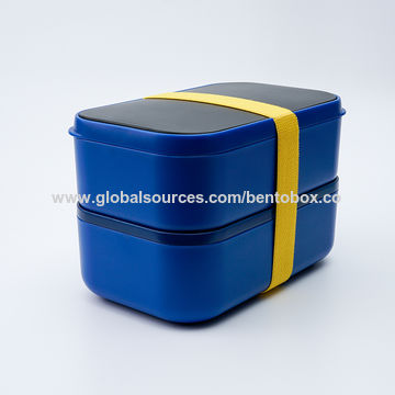 Buy Wholesale China Customized Large Stackable Food Containers With Cutlery  And Divider Lunch Box Bento & Food Containers at USD 3.72