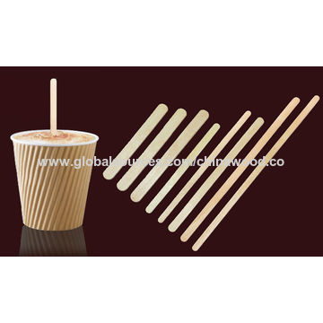 50/100pcs Disposable Stir Sticks Natural Wooden Tea Coffee Stirrers Shop  Cafe Supplies Dinerware Sets Kitchen