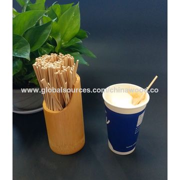 100pcs Natural Wooden tea Coffee Stirrers Cafe Supplies Disposable  individual package stir sticks Kitchen Bar Supplies
