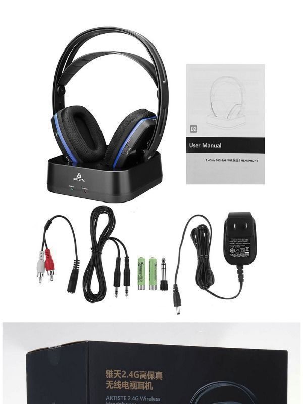 Casque TV sans fil, écouteur professionnel ADH300, 2.4GHz, stéréo