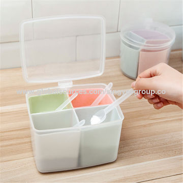 1 set, seasoning box, kitchen spice box, acrylic seasoning box,  Moisture-proof seasoning box, Sugar box, seasoning storage, household  kitchen items, food storage box, kitchen items, kitchen gadgets