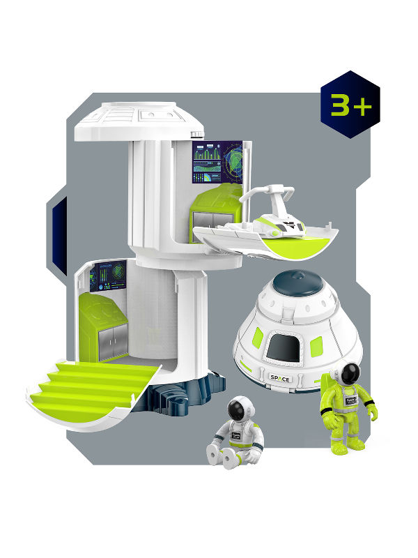 China Creative Space Station Playset Toys For Funny Science Lab Kit Kids Toys Educational on