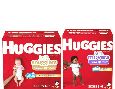 Couches pour bébés Huggies Little Movers Plus, taille 5, 144 couches