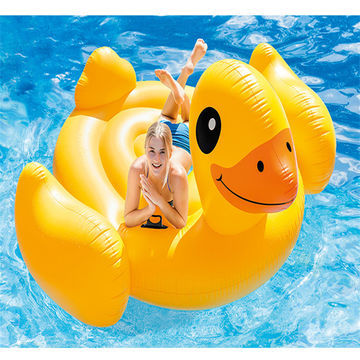 China Hot selling Big yellow duck inflatable animal floating bed on ...