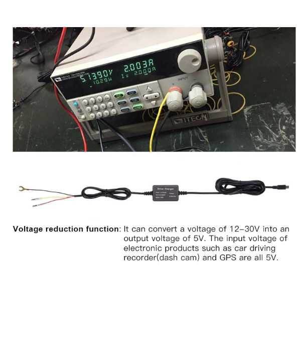 China 2021 New Released car Dash Cam Hardwire Kit with reduction