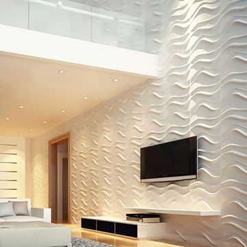 China New Material Inside 3D Design PVC Wall Cladding Decor Waterproof ...