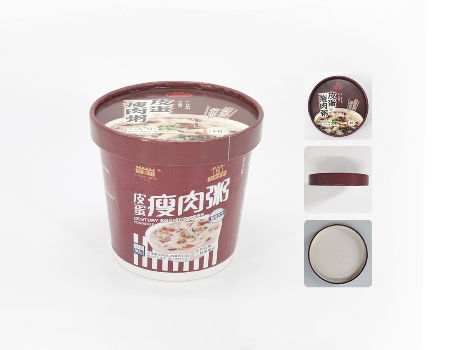 50 x 16oz Disposable Paper Cup Pasta Deli Soup Ice Cream Tub Bowl With Lid 