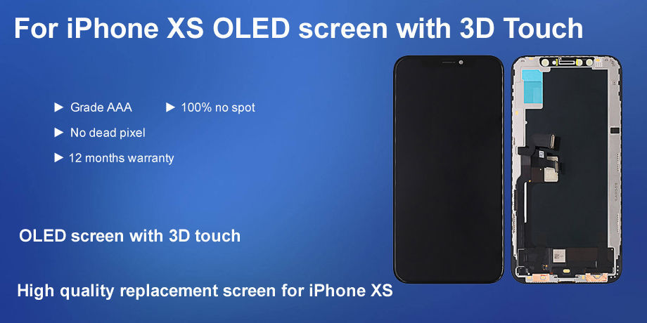 Para iphone x 10 pantalla OLED//LCD TFT retina 3d pantalla táctil pantalla en negro