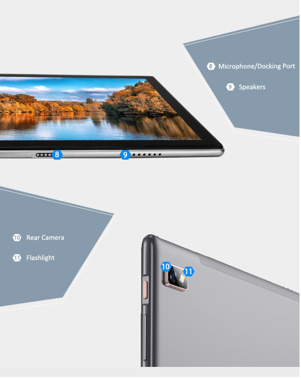 5G 4G 10.1inch Android 10.0 GMS Tablet PC 2 in 1 Octa core 1920*1200IPS 4+64gb 5+13mp tablet pc supplier