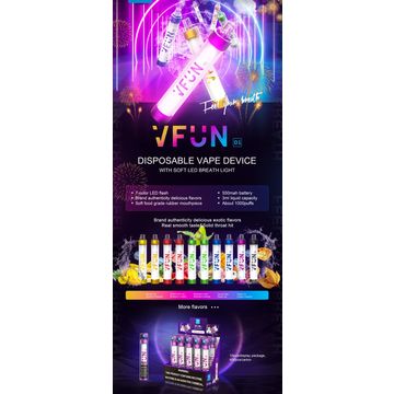 Flash Puff China 7 color led flash 1000 puffs disposable vape Electronic ...