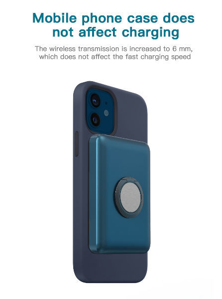 Magnetic suction multifunctional wireless charger 5000mah power bank ISO BSCI maufacturer supplier