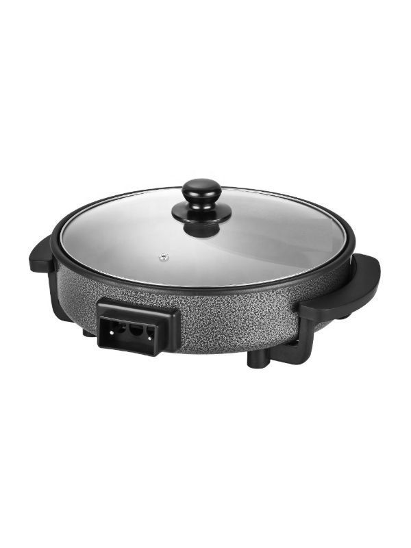 Buy Wholesale China Tower Multifunction Round Non-stick Cooking Electric  Pizza Pan With Glass Cover For Cooking & Round Non-stick Cooking Electric  Pizza Pan at USD 6.5