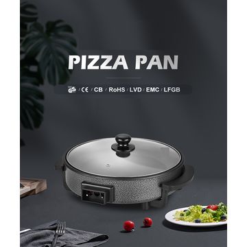 Red Copper Electrical Pizza Pan 5 Minute Cookware Chef Non Stick