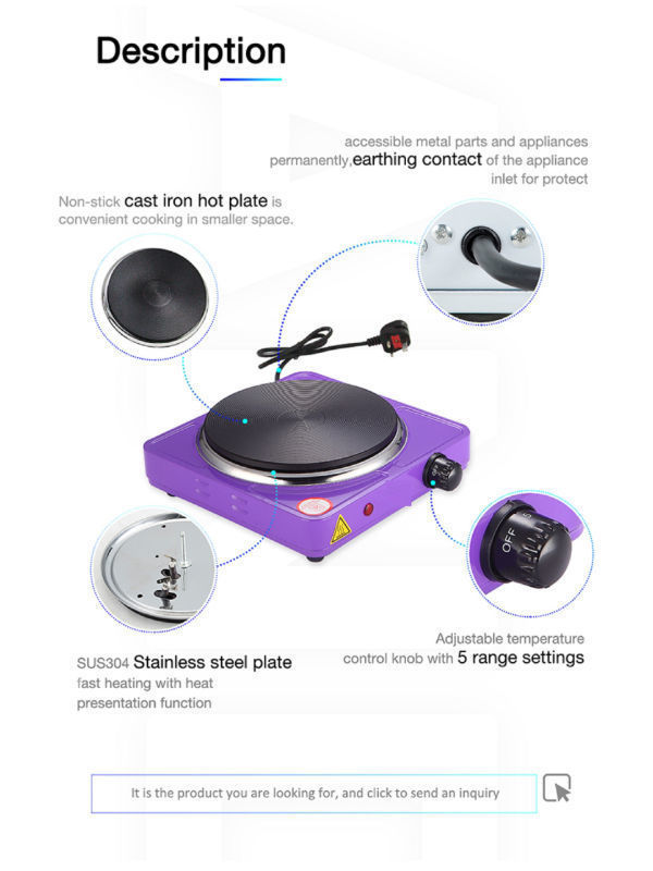 Buy Wholesale China Electric Stove Small Hotplate Single Burner Electric  Hot Plate Heater With Ce Rohs & Electric Hot Plate Heater With Ce Rohs  Single at USD 3.8