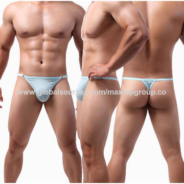 Calzoncillos tipo tanga para hombre, ligeros, elásticos, mini exóticos, con espalda en T