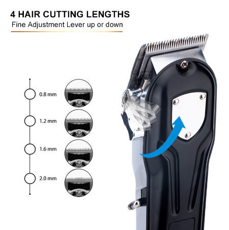 Metal Professional Barber Hair Clippers Electric Cordless Lcd Hair