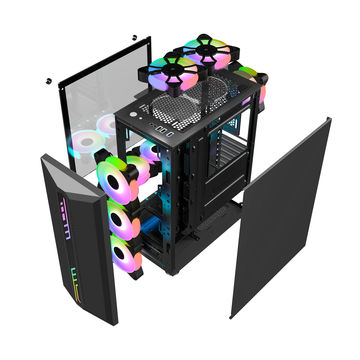 China ATX/Micro ATX Tempered Glass Gaming Computer Case Middle Tower ...