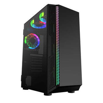 China Wholesale desktop custom glass btx plexiglass with fan desktop ...