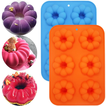 Silicone Donut Pans for Baking,Doughnut Mold,Donut Pan for Kitchen  Baking,Non-Stick Donut Mold for 6 Full-Size,Donuts,Bagels and  More.Oven,Microwave,Refrigerator,Dishwasher Safe