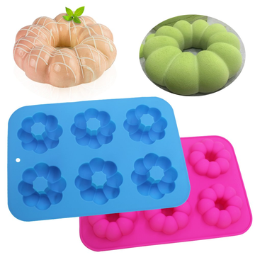 Silicone Donut Pans for Baking,Doughnut Mold,Donut Pan for Kitchen  Baking,Non-Stick Donut Mold for 6 Full-Size,Donuts,Bagels and  More.Oven,Microwave,Refrigerator,Dishwasher Safe