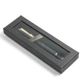 Window Cardboard Pen Box - Black