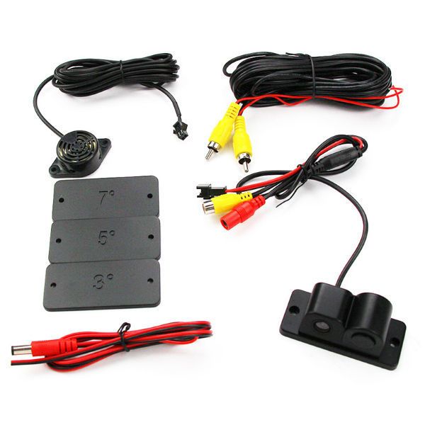 China 120 Degree Car Backup Rear View Camera with Parking Sensor 2in1