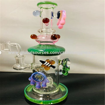 Heady Glass Smoking Pipe Turtle Glass Tobacco Pipe Glass Pink