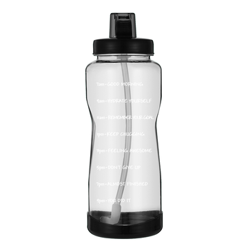 Buy 128OZ/1 Gallon Water Bottle with Straw Motivational Water Bottle with  Time Marker, Large Water Bottle 128 Oz Water Bottle, Big Water Jug for  Sports Water Bottles, Two Handles BPA Free (Black)