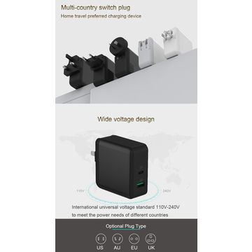 Chargeur USB Multiple PD 60W Charge Rapide 4.0 3.0 Pour Pro Max Pad Mac book SCP QC4.0 QC3.0 - Charge Rapide pour Appareils Mobiles