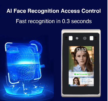 Dynamic Facial Recognition touch screen Time Attendance Recorder ...