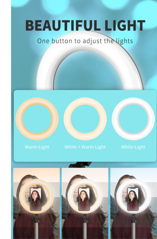 China LED ring light , selfie lights for mobile phones, 8 inch Ring ...