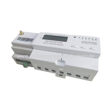 China WIFI Wireless communication three phase four wire din rail energy ...