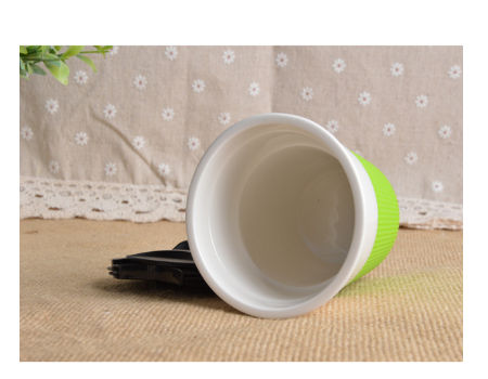 Buy Wholesale China Ceramic Double Wall Insulated Travel Coffee Cup With  Slider Lid, Silicone Sleeve & Built-in Coaster, & Mug Cup Coffee Young Warm  at USD 1.6