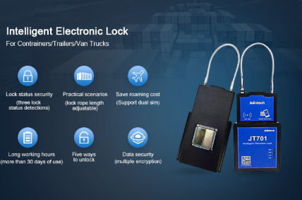 China Container tracking system with high security container GPS lock ...
