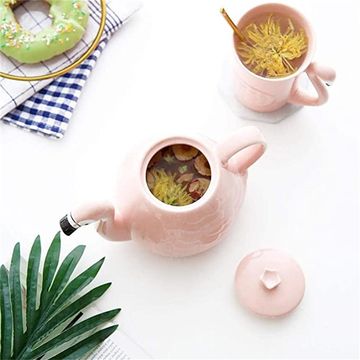 Small Teapot for One Person with English Pastoral Ceramic Hand-painted  High-end Teapot Tea Household Cup Set