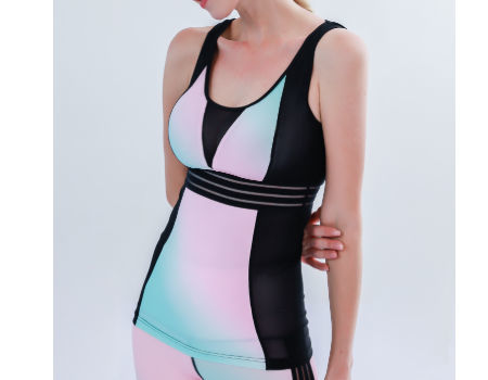 Yoga wear-Breathable compression Neon gradient yoga set, yoga bra legging, activewear, sportswear supplier