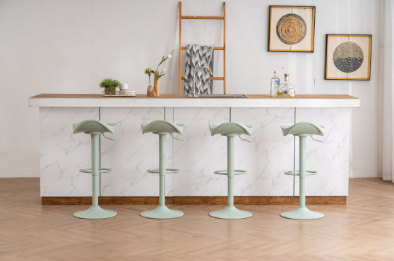 Bar Chair Kitchen Stools Counter, Pastel Green Bar Stools