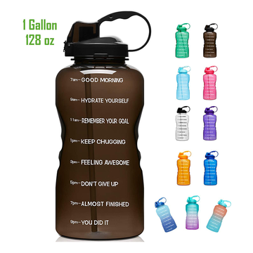 China Tritan BPA Free Water Jug 64oz Motivational Plastic Gallon Water ...