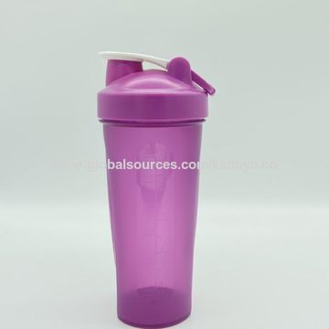 Personalised Purple 600ml Shaker Bottle Protein Sport Fitness With Shaker 