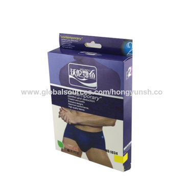 men's underwear Plastic Printed Packaging box - China plastic box
