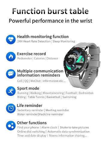 China Body Temperature Smart Watch Round Heart Rate Exercise Step Counter Swimming Waterproof Oem Odm On Global Sources Body Temperature Measurement Waterproof Swimming Music Control