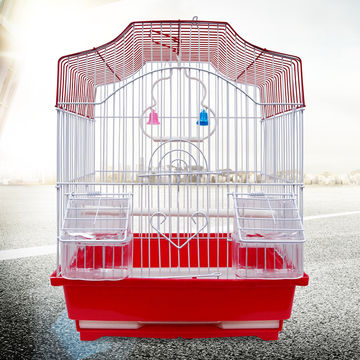 Round Bird Cage Parrot Stand Cage Nest Portable Lightweight Hanging Bird  Feeder