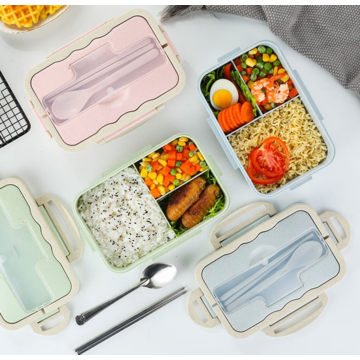 Microwave Hot Box Food Container Box Stainless Steel Plastic Insulated  Bento Lunch Box for Kids School with Cutlery - China Bento Lunch Box, Food  Container