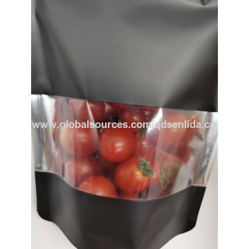 Achetez en gros Emballage Noir Couleur Snack Alimentaire En Plastique  Fermeture éclair Sac Pouh Avec Hd Fenêtre Transparente Chine et Pochette  D'emballage En Plastique à 0.03 USD